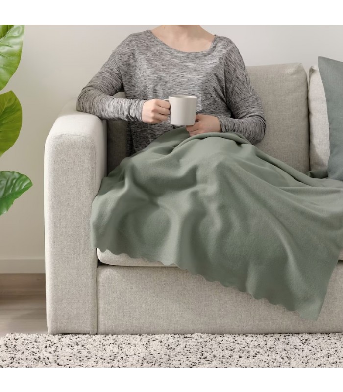 پتو-ایکیا-مدل-thorgun-رنگ-سبز-روشن (1)