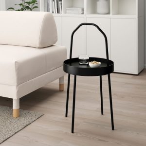 میز کنار مبلی ایکیا مدل BURVIK رنگ مشکی
